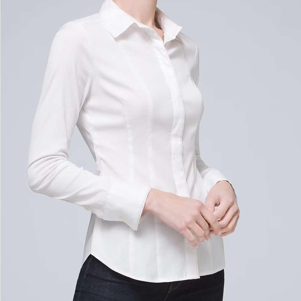 White Button Up Shirt New with Tags